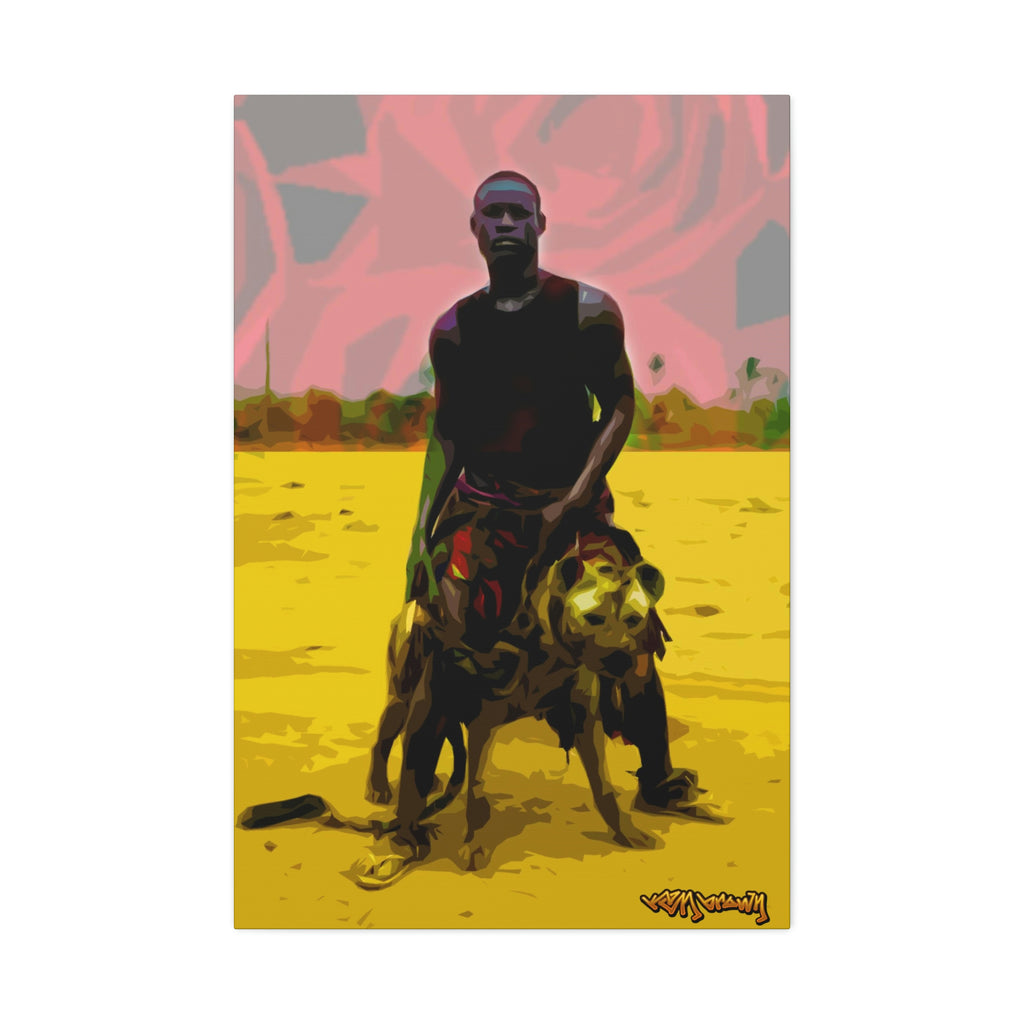 Hyena Men of Nigeria 2 Polyester Canvas