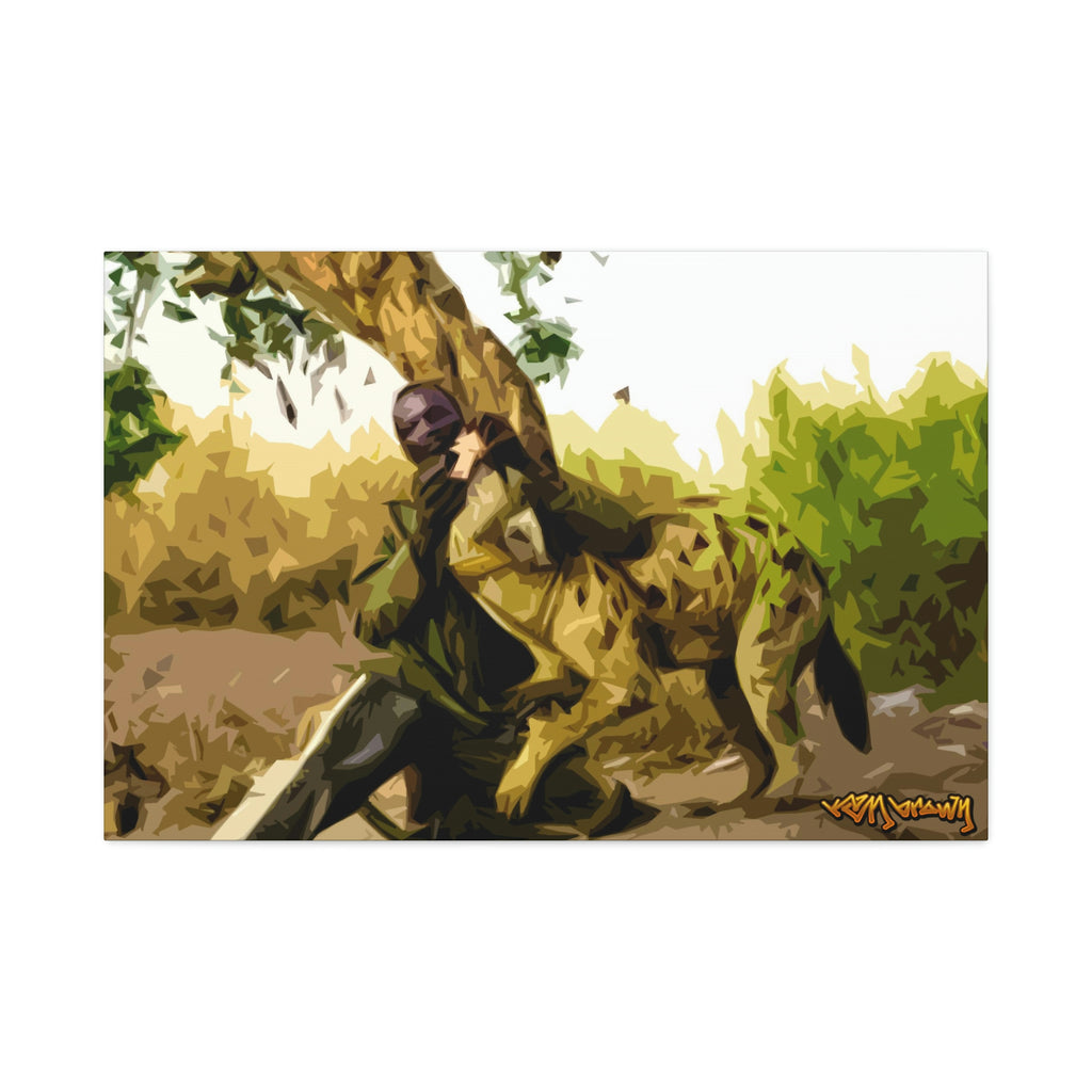 Copy of Fangs Hyena Men of Nigeria Polyester Canvas