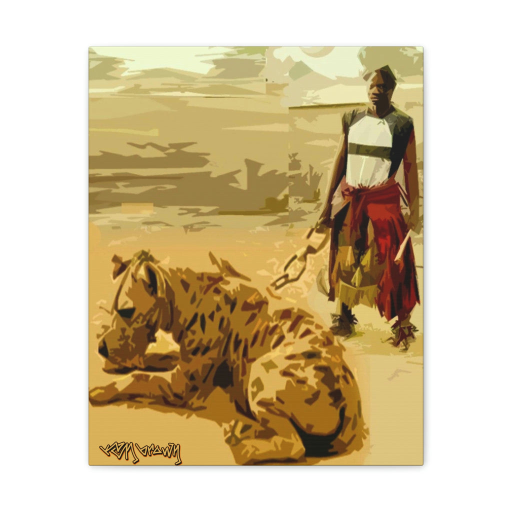 Hyena Men of Nigeria Stretched Canvas